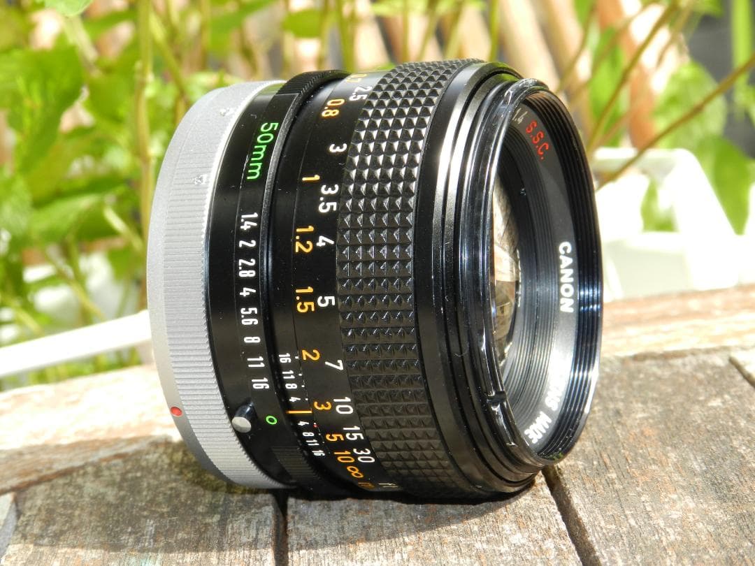 極美品　Canon FD 50mm f/1.4 S.S.C.レンズ　即撮影可