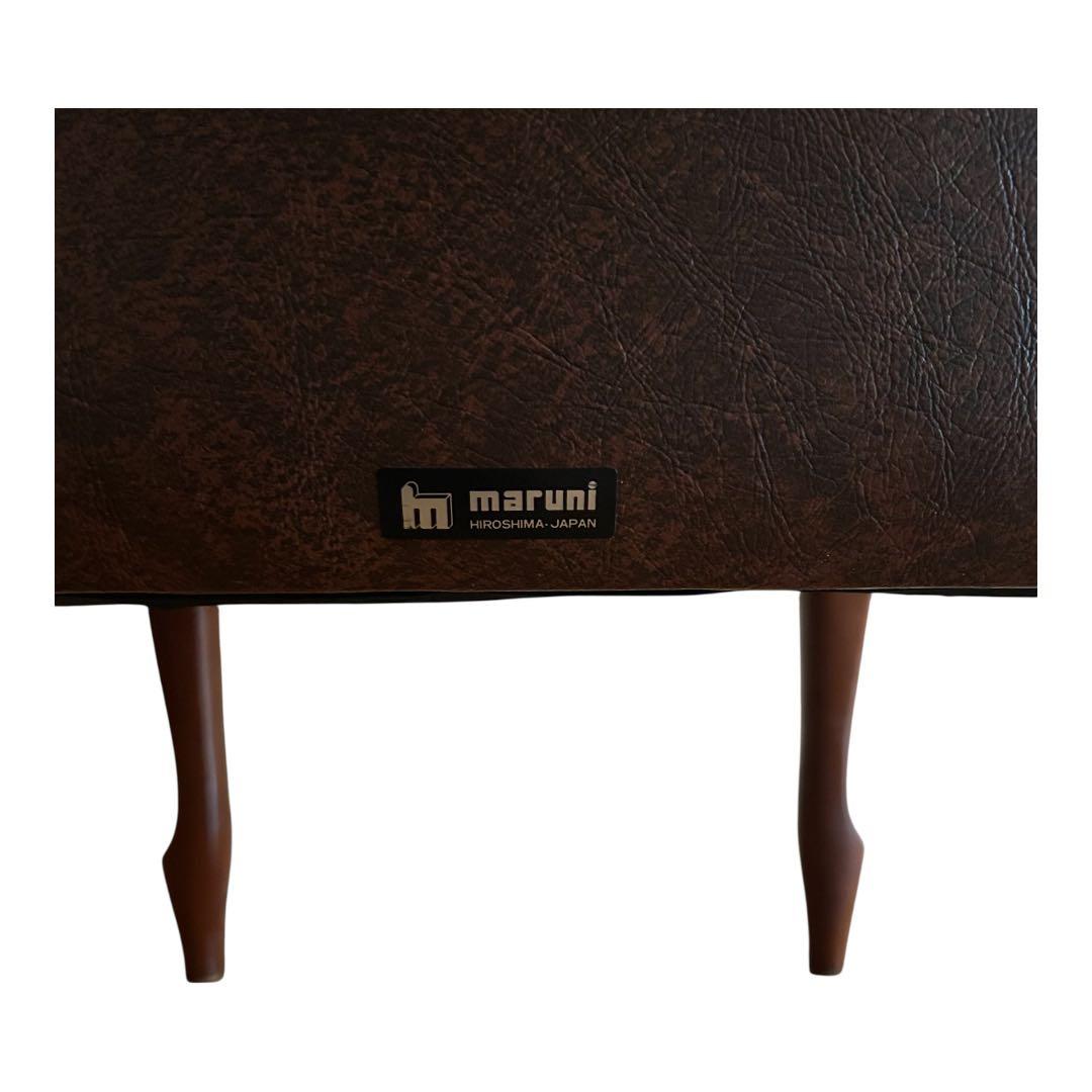 maruni アンティーク調 木製チェア 本革風 クラシック 椅子