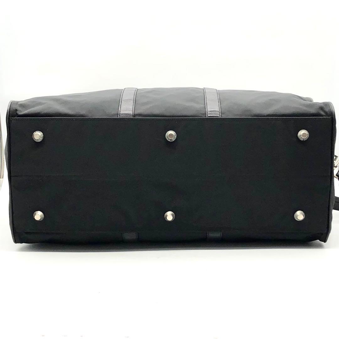 ✨美品✨プラダ ボストンバッグ 2way 三角ロゴ カデナ 大容量 ナイロン 黒