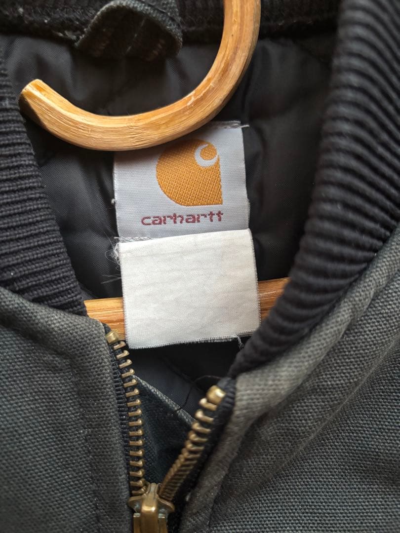古着 USA製 カーハート ダックベスト ジャケット ブラック