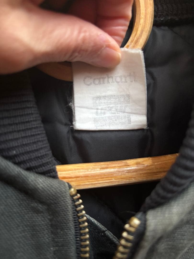 古着 USA製 カーハート ダックベスト ジャケット ブラック