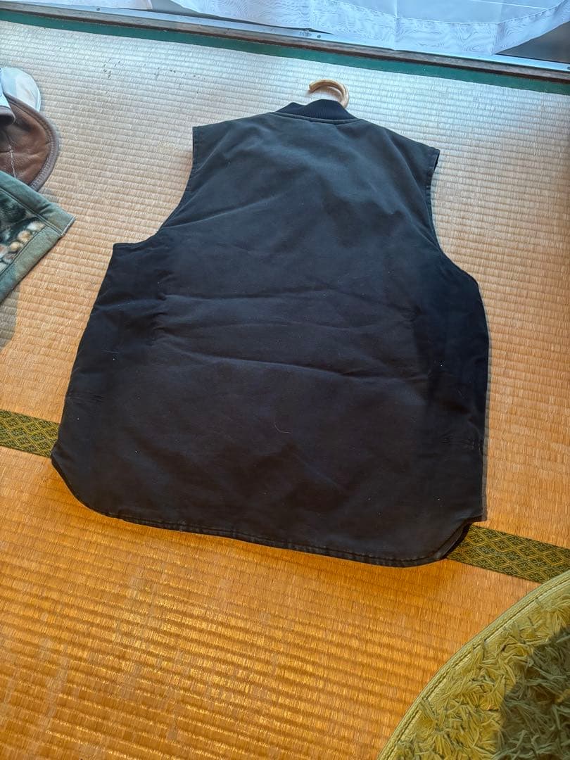 古着 USA製 カーハート ダックベスト ジャケット ブラック