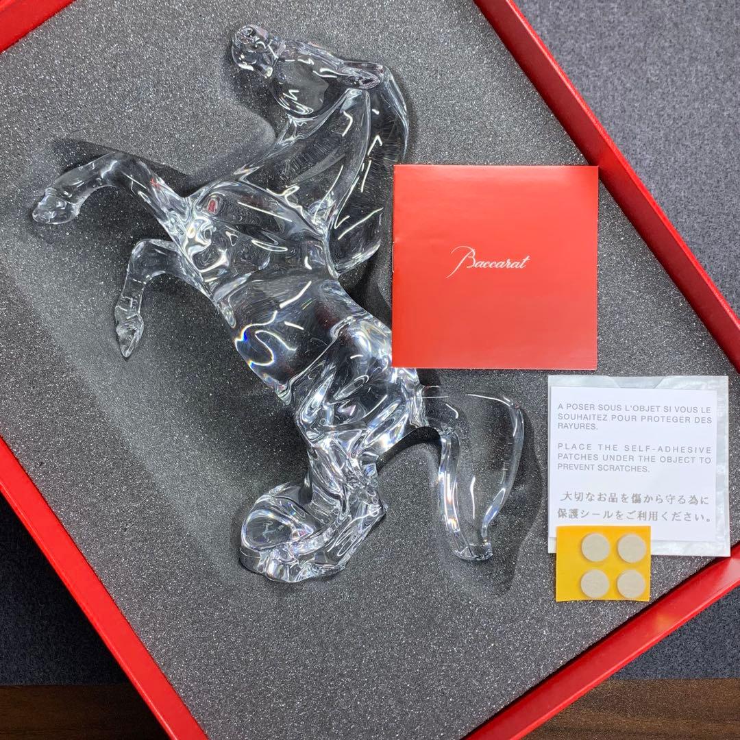 ⭐️美品⭐️バカラ⭐️馬の彫刻⭐️クリスタル⭐️いななく馬⭐️高級オブジェ⭐️フランス製⭐️希少