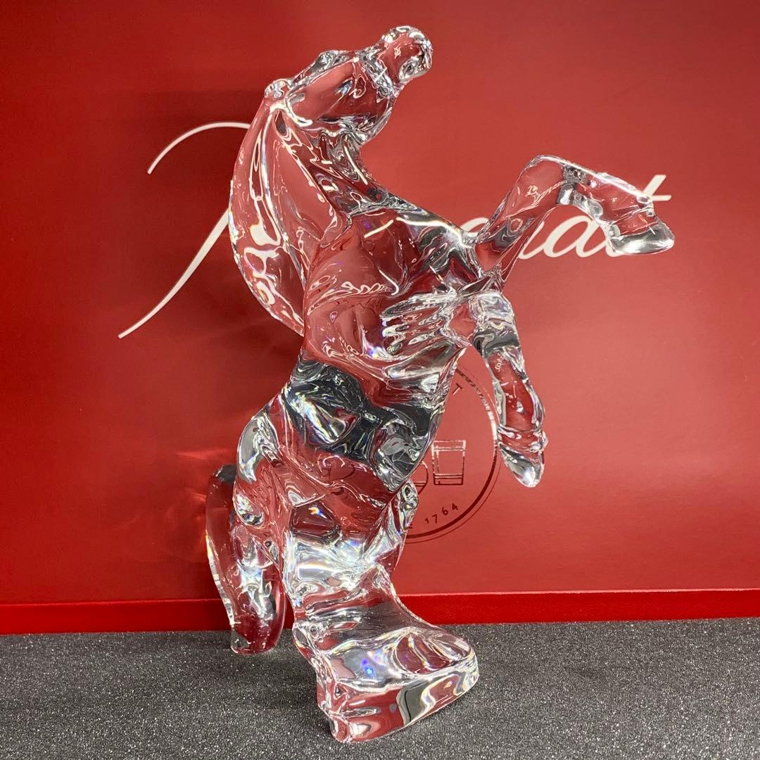 ⭐️美品⭐️バカラ⭐️馬の彫刻⭐️クリスタル⭐️いななく馬⭐️高級オブジェ⭐️フランス製⭐️希少