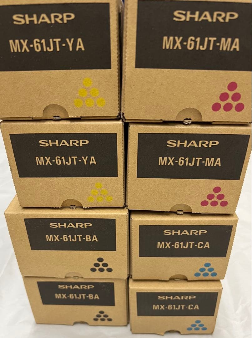 シャープ61JTトナー4色2セット 大容量タイプ