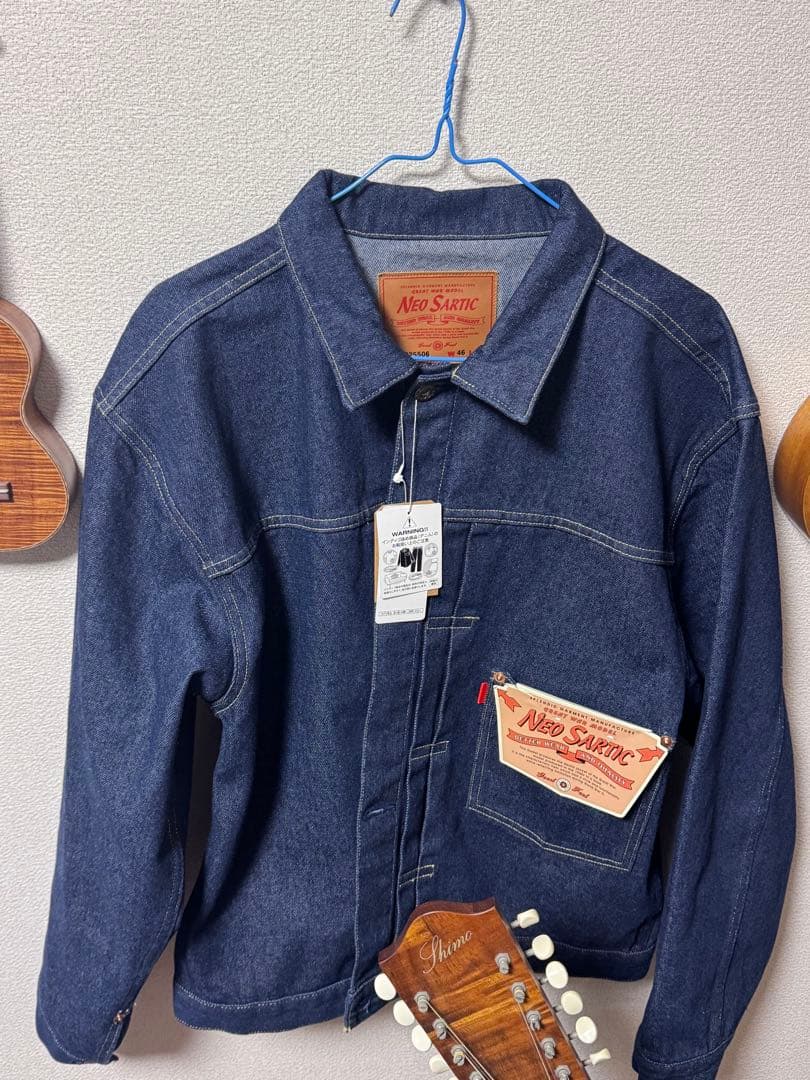 大戦モデル 革パッチ デニムジャケット Ｇジャン サイズ46 NEOSARTIC
