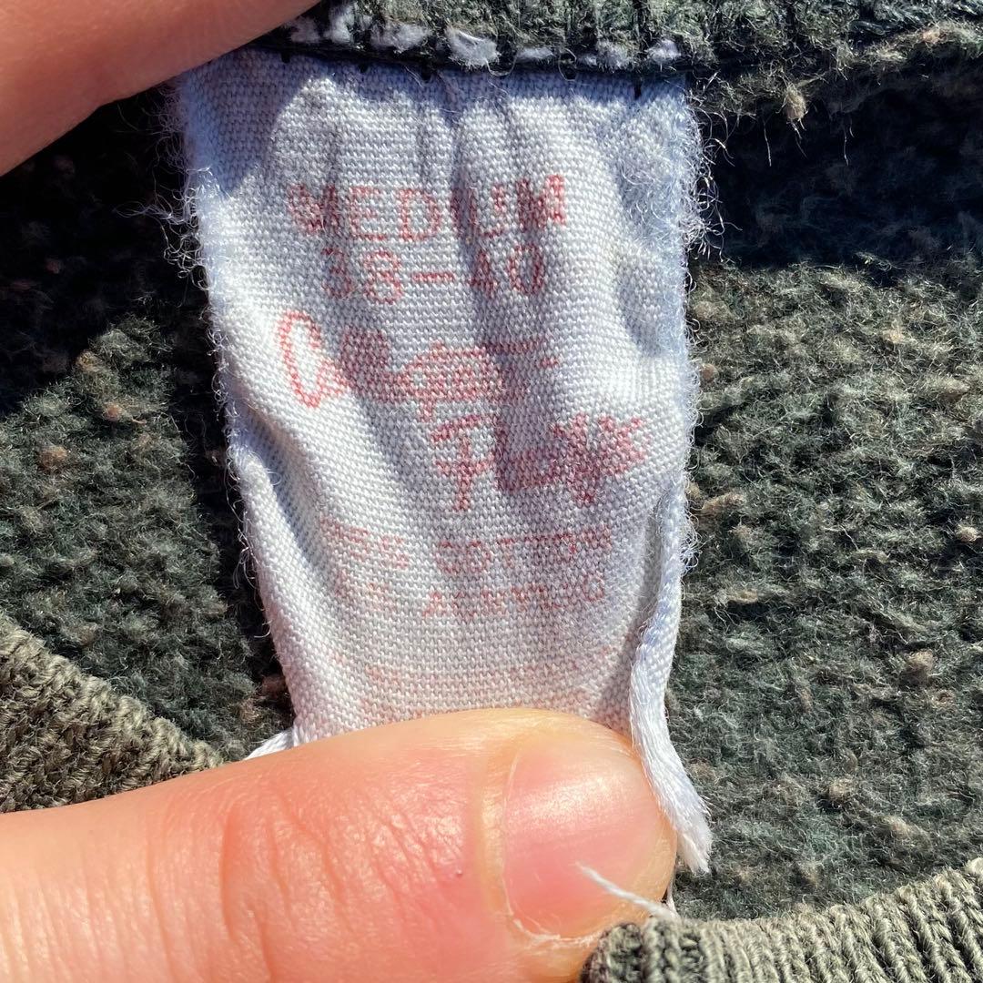 60's sportswear カラーフロッキー　スウェット　ブラック