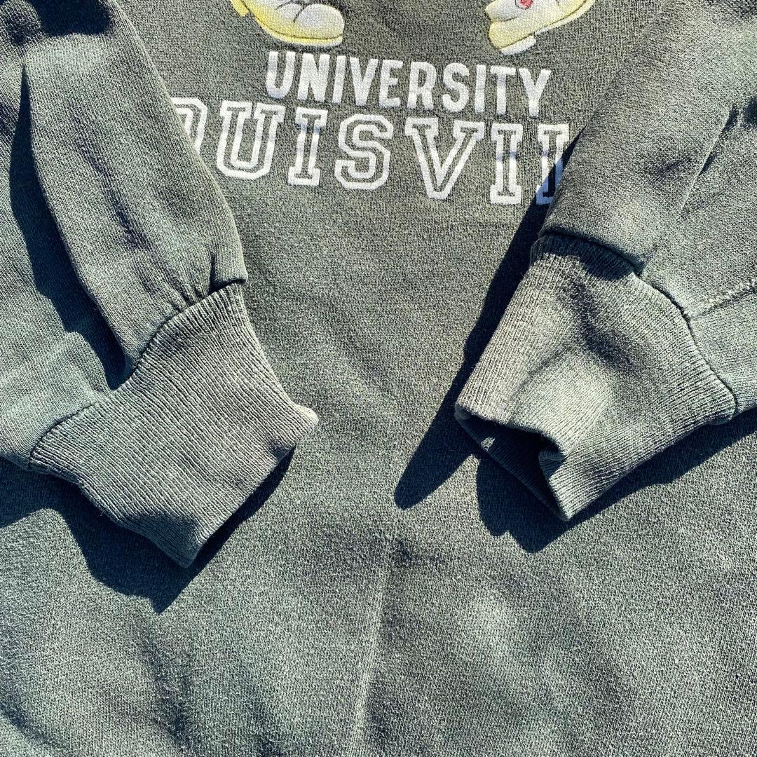 60's sportswear カラーフロッキー　スウェット　ブラック