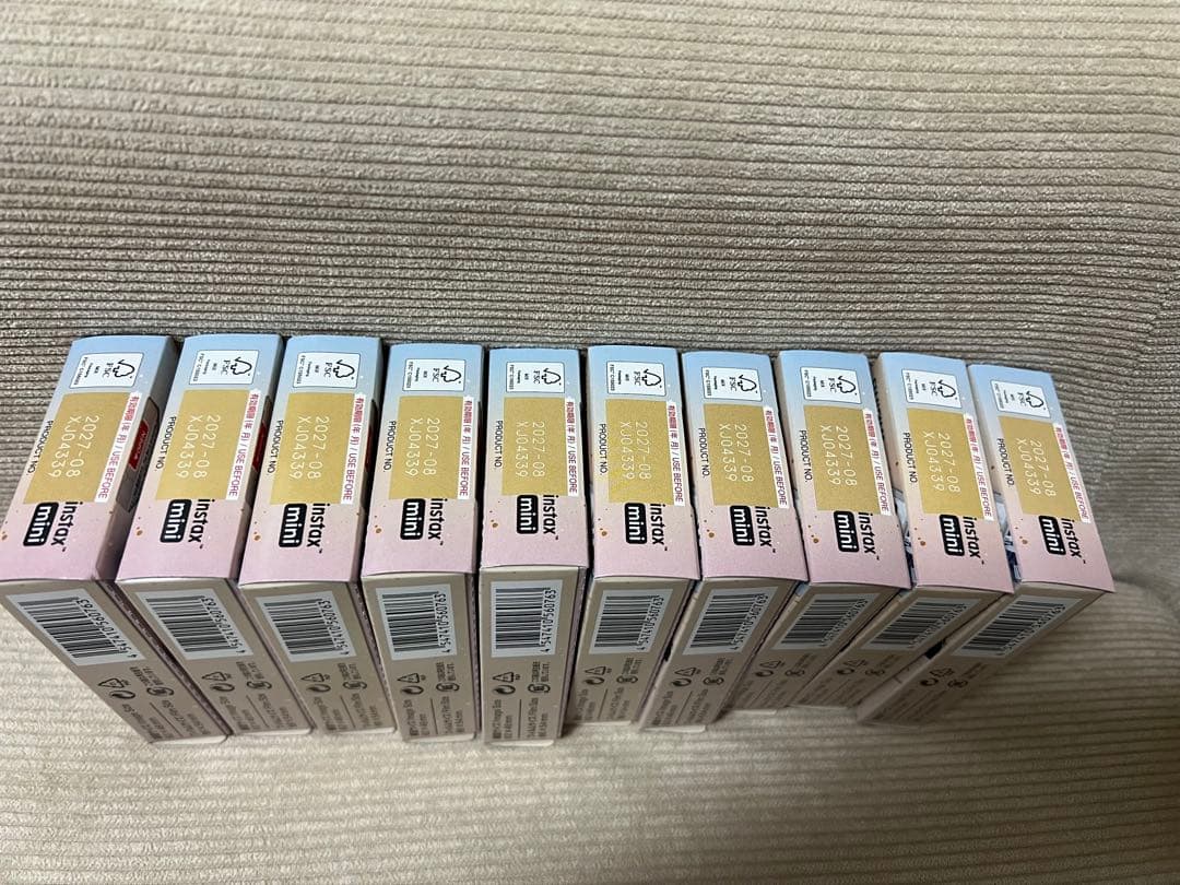 チェキ専用フィルム 絵柄入りフレームタイプ (SOFT GLITTER) 10個