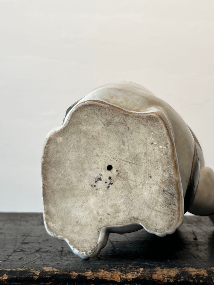 古伊万里 色絵金彩 招き猫 ／ H.285cm 幕末〜明治期 】九谷ねこ 縁起物