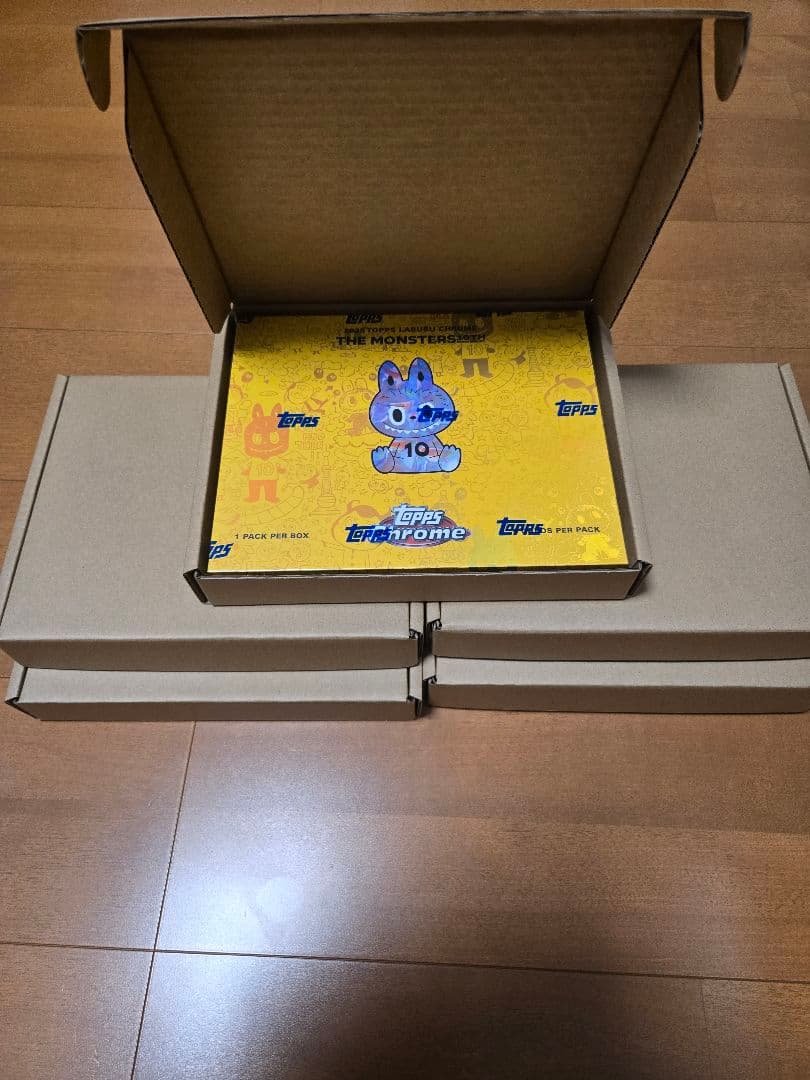 Topps Chrome 10周年記念ボックス　ラブブ　5BOX 新品未開封