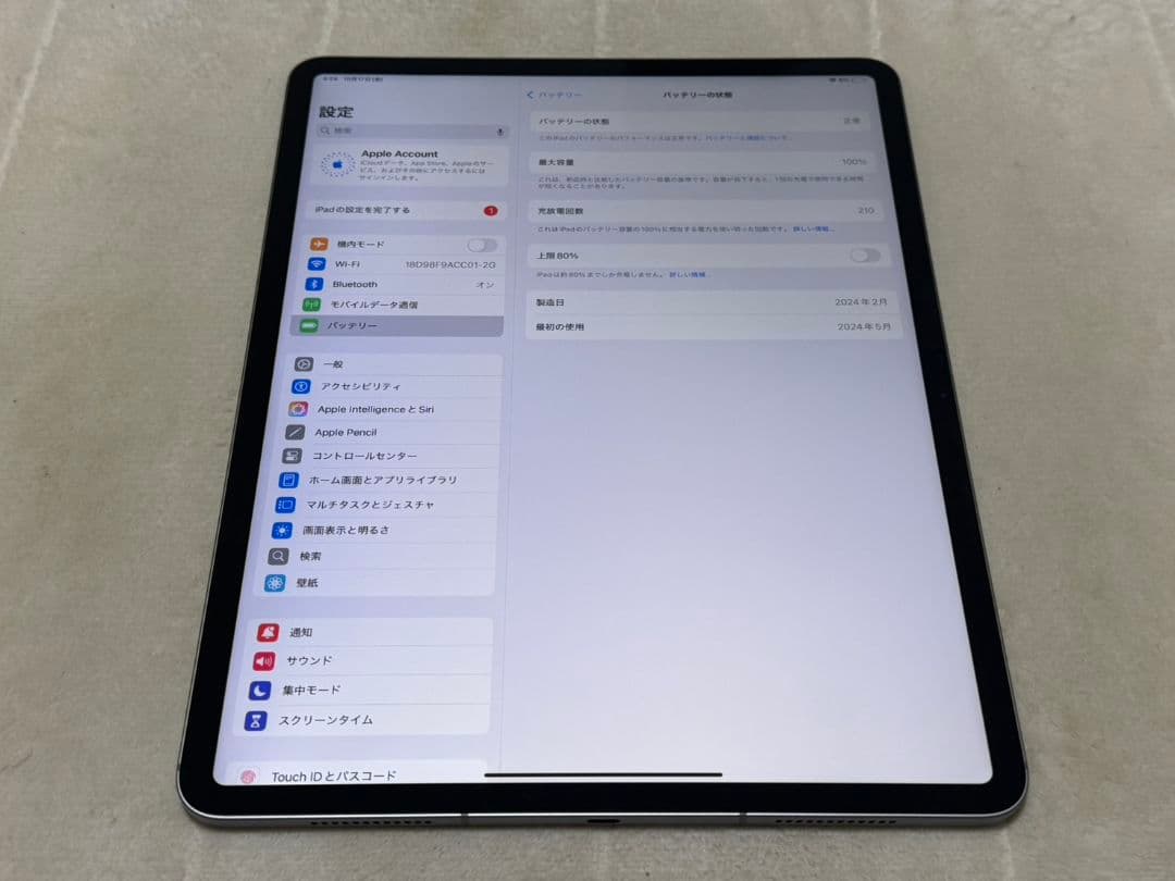 iPad Air 6世代 13inch 128GB Wi-Fi+Cellular