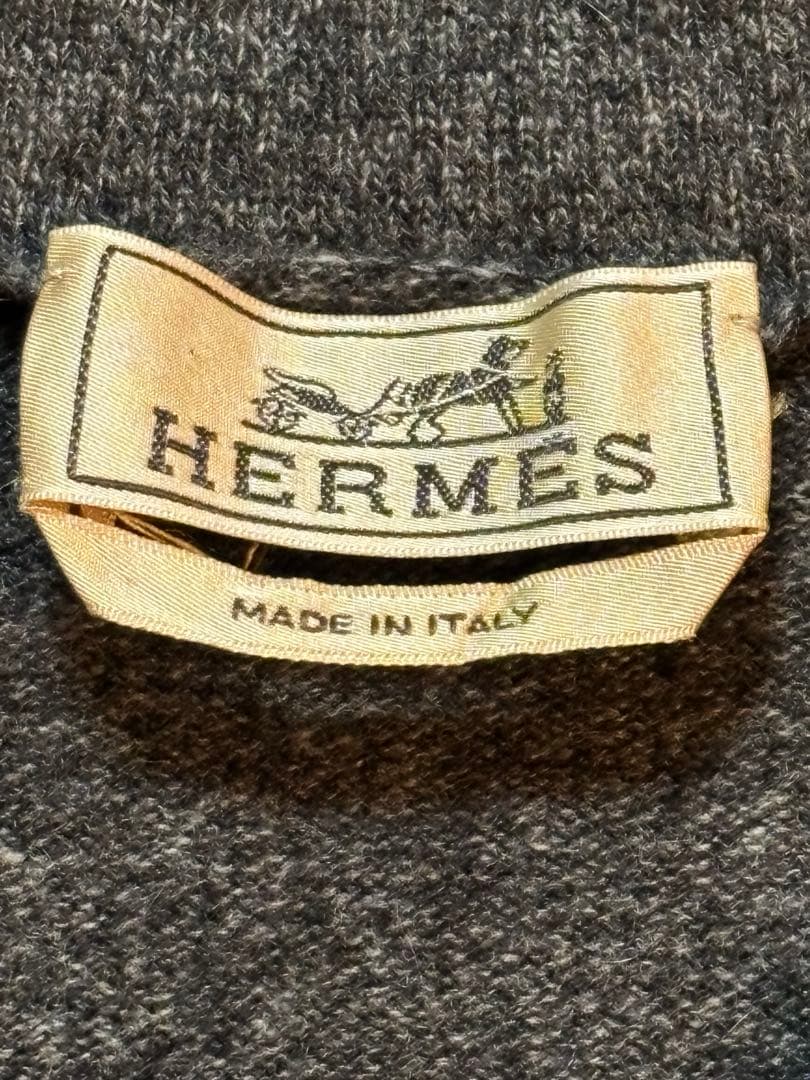 MimiHermes エルメス 最高級100%カシミヤハーフジップセーター