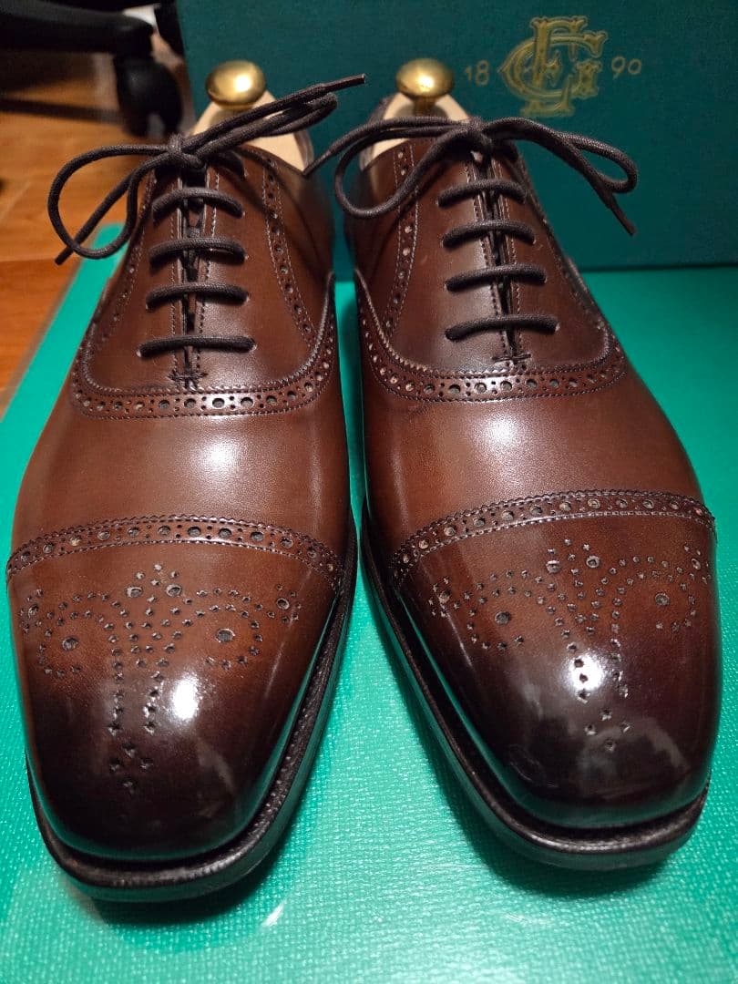 【未使用】EDWARD GREEN エドワードグリーン　アスキス　ブラウン　9