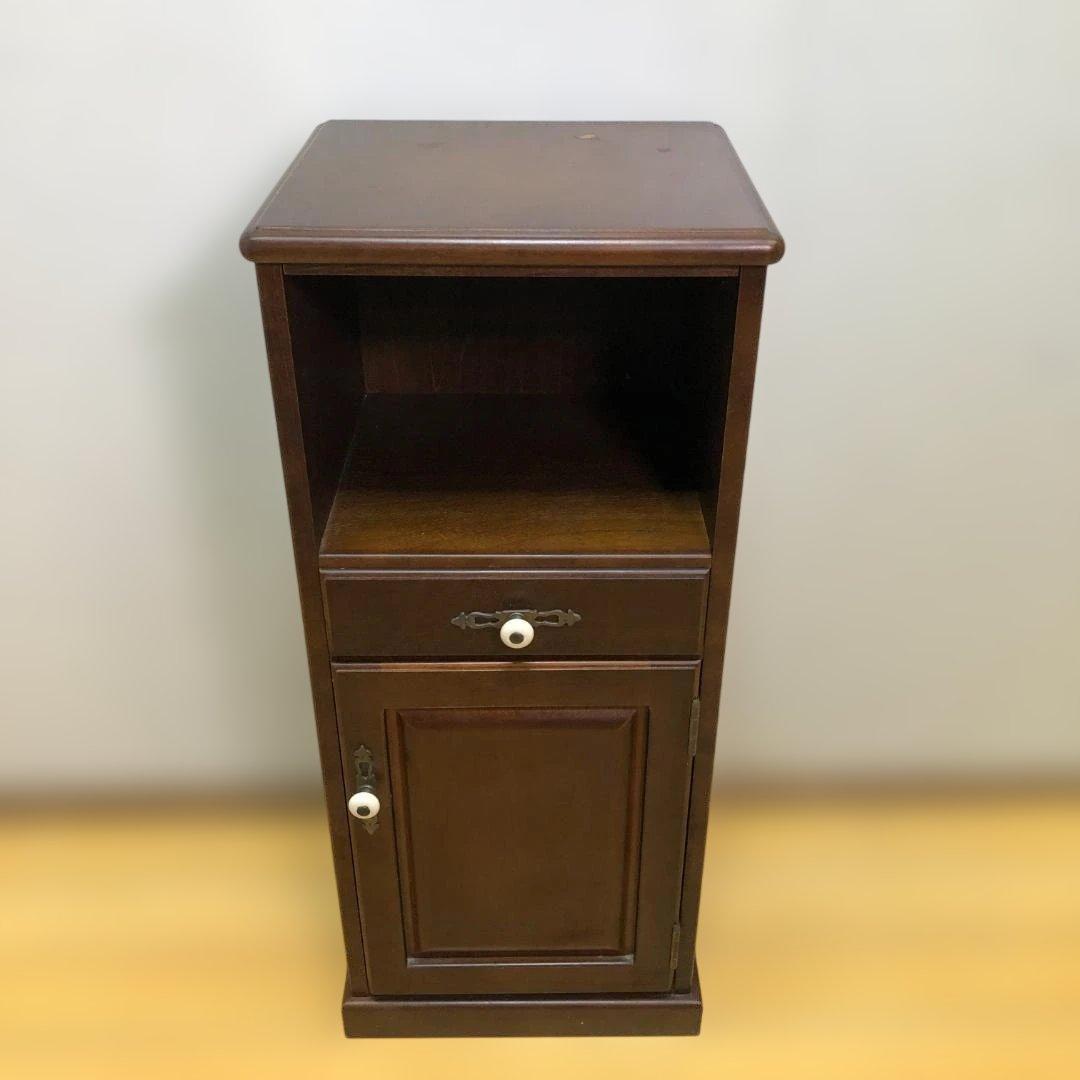 送料無料 飛騨産業 キツツキマーク 木製キャビネット 電話台 251026