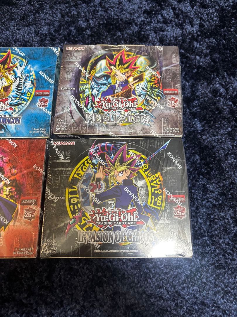 遊戯王　25周年　海外版　復刻　BOX 4個セット