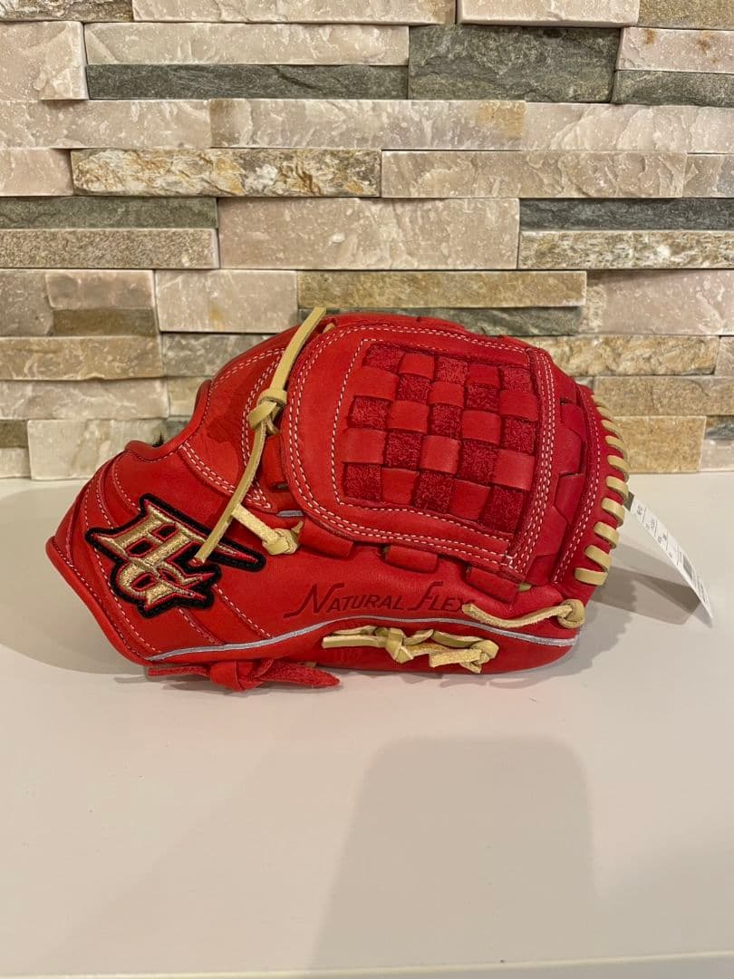 Hi-Gold ナチュラルフィール 少年軟式グローブ レッド