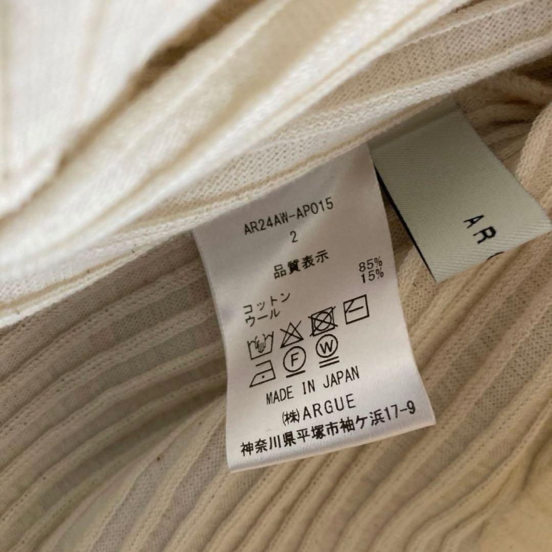 新品argue リブTシャツ② RANDOM RIB KNIT T-SHIRTS