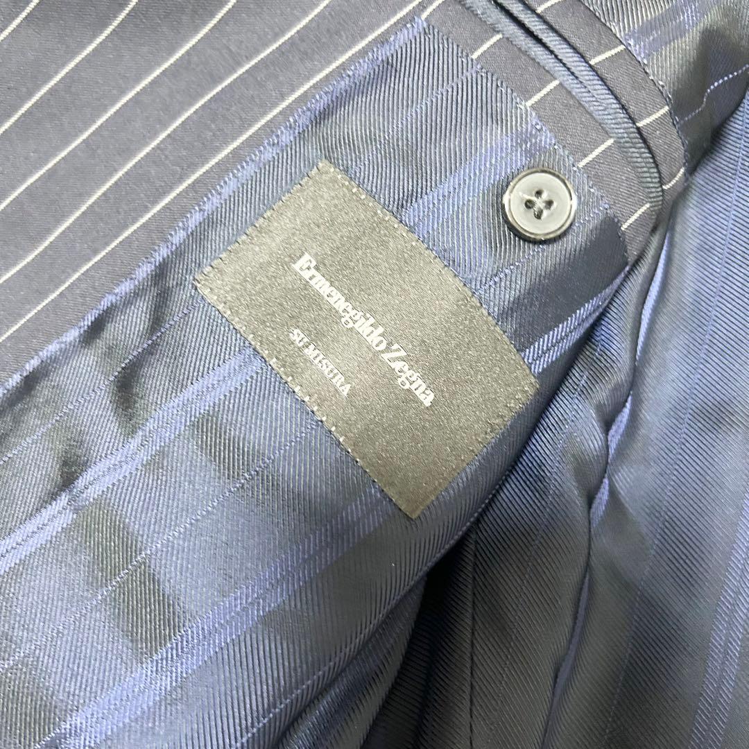 美品　エルメネジルドゼニア　スーツセットアップ　チョークストライプ　ス・ミズーラ