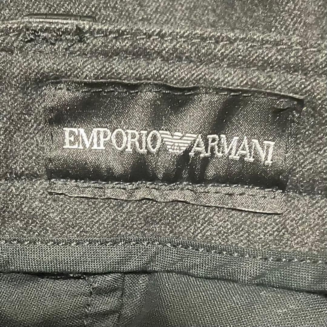 06AW EMPORIO ARMANI レザー切り替え　スラックス