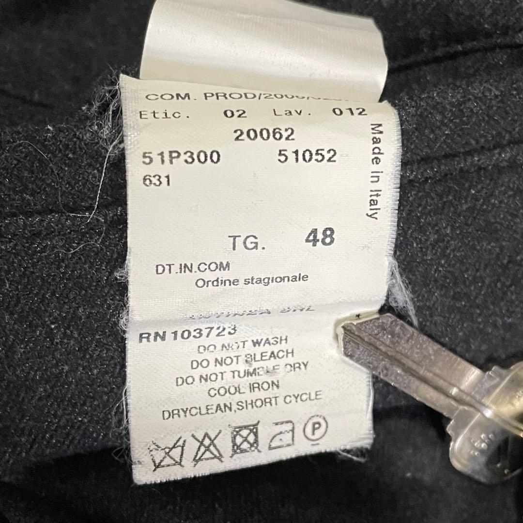 06AW EMPORIO ARMANI レザー切り替え　スラックス