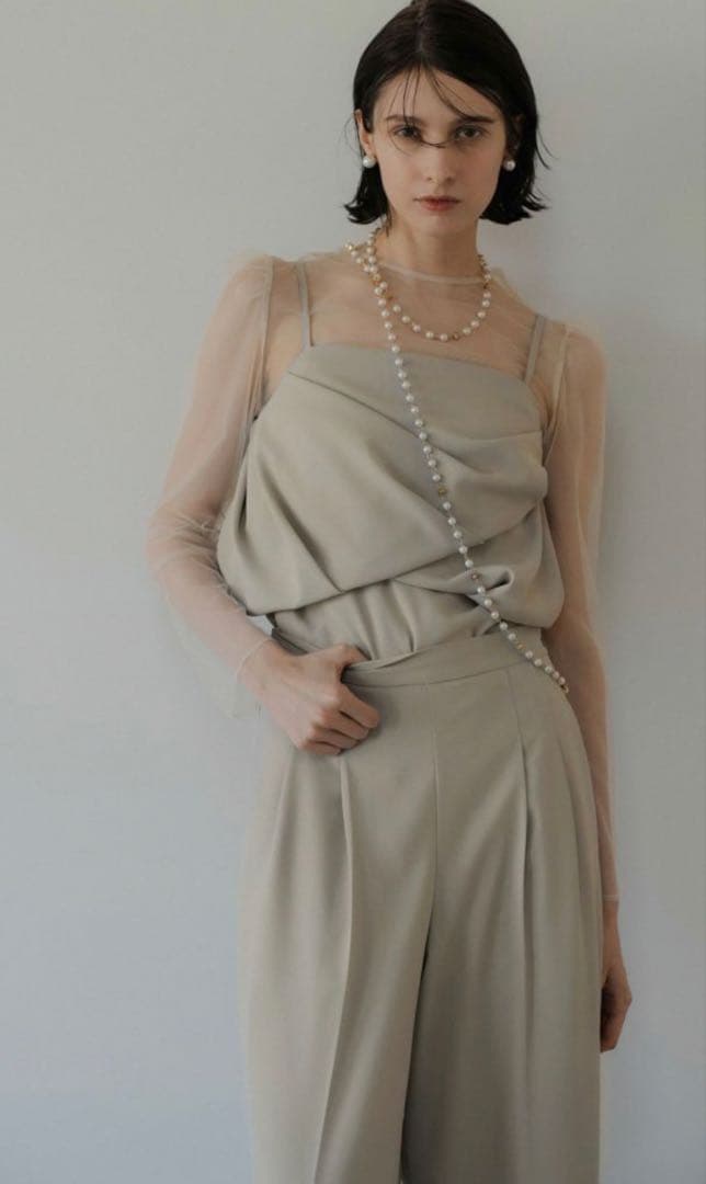 ク★新品★ LE’RURE Drepe bustier set up pants