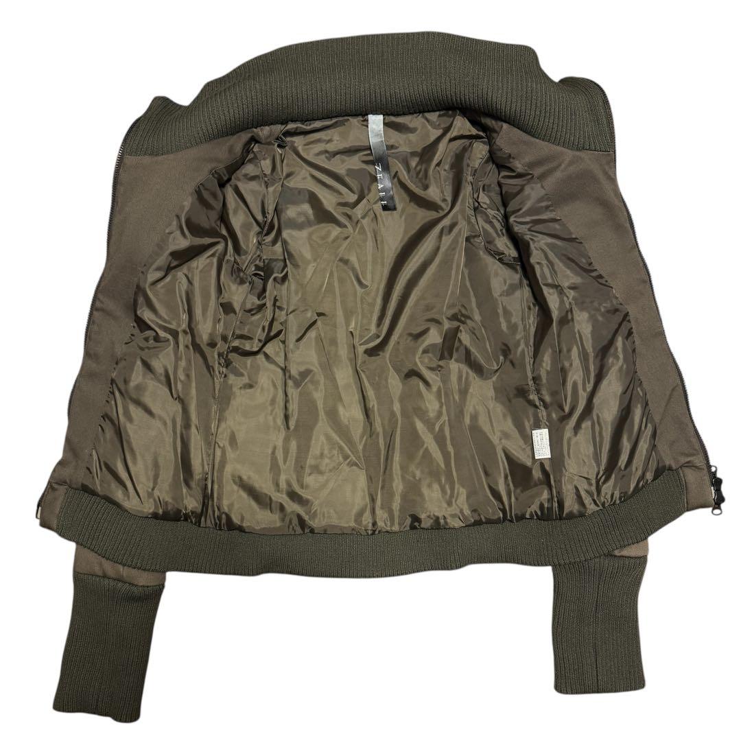 ジャケット・アウター ZEALL Y2K 00s Padded Zip Jacket Rib Knit