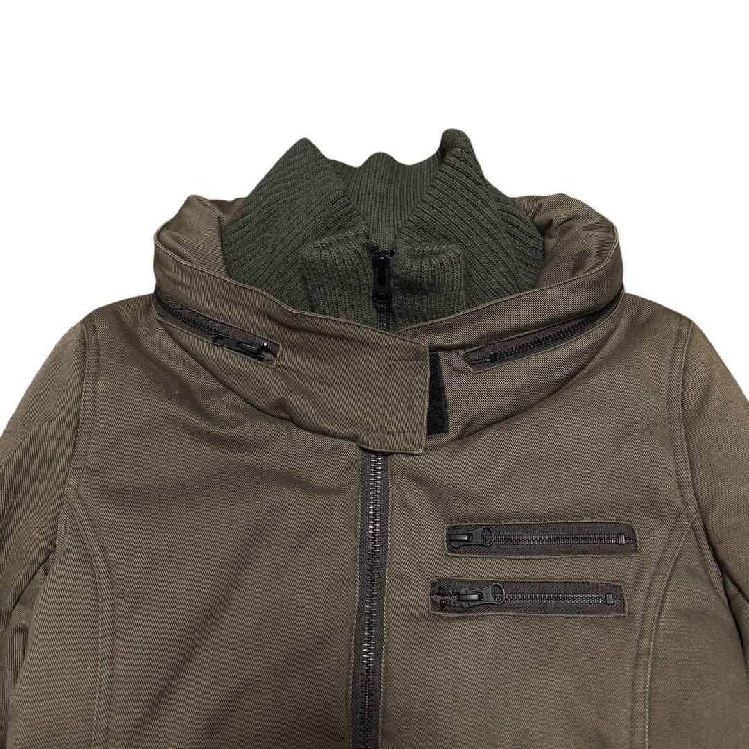 ジャケット・アウター ZEALL Y2K 00s Padded Zip Jacket Rib Knit