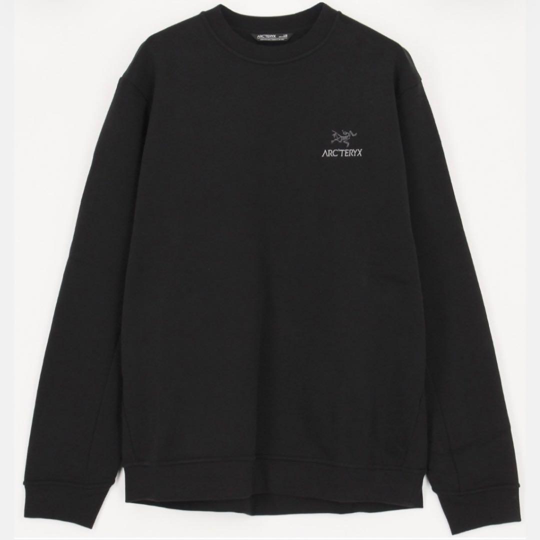 ARC'TERYX アークテリクス エンブレム フリースクルー トレーナー黒
