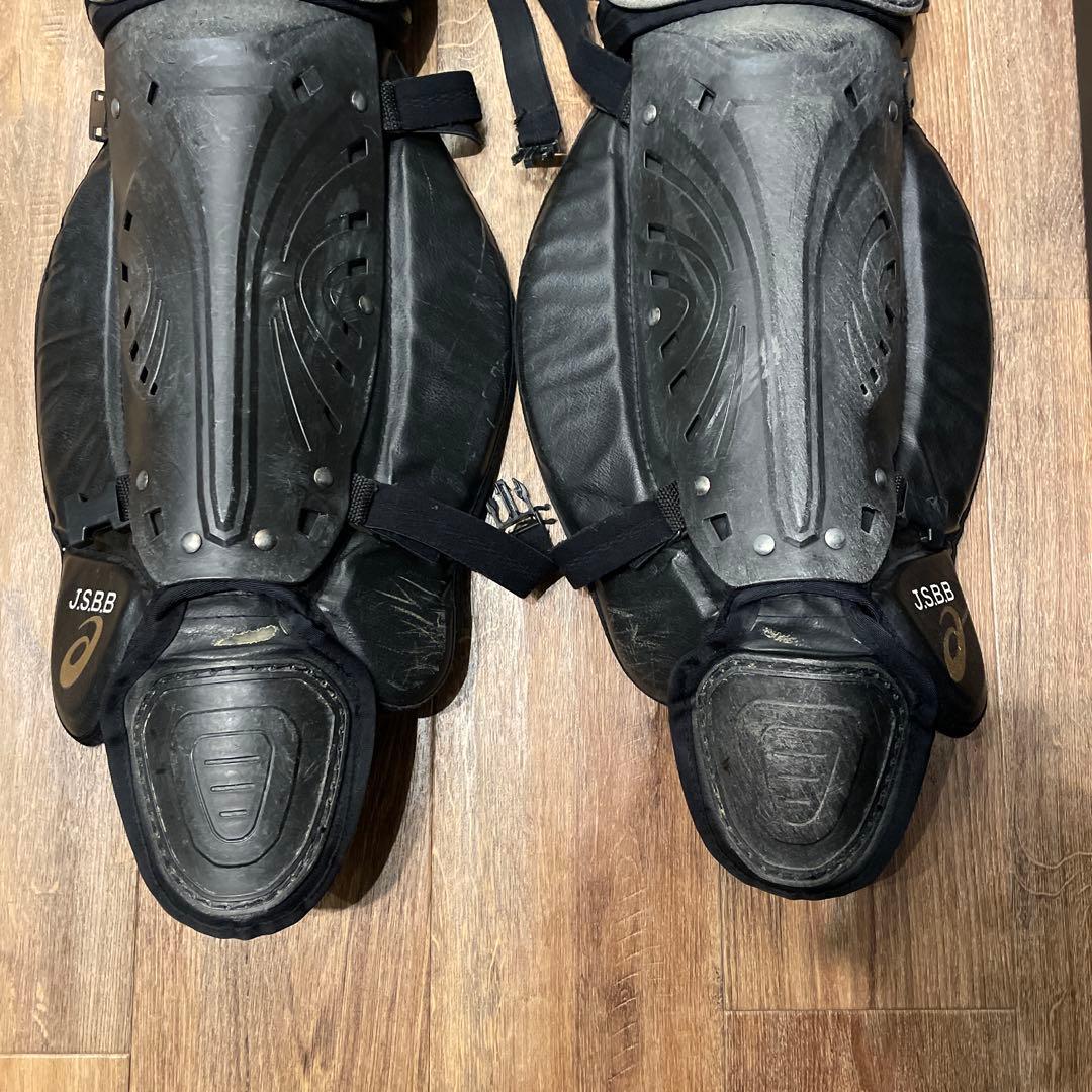 【洗濯済】アシックス軟式キャッチャー防具 一式 ブラック JSBB