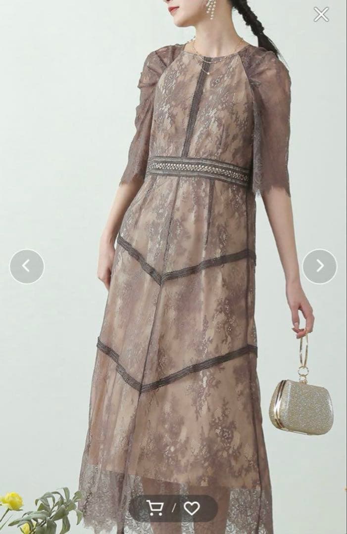 わんこ kana♡ショルダーギャザーラッセルワンピース