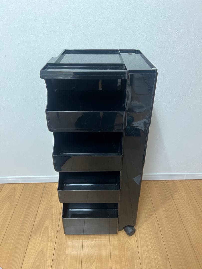 【発送可】B-Line ボビーワゴン Boby WAGON 4段4トレイ 黒