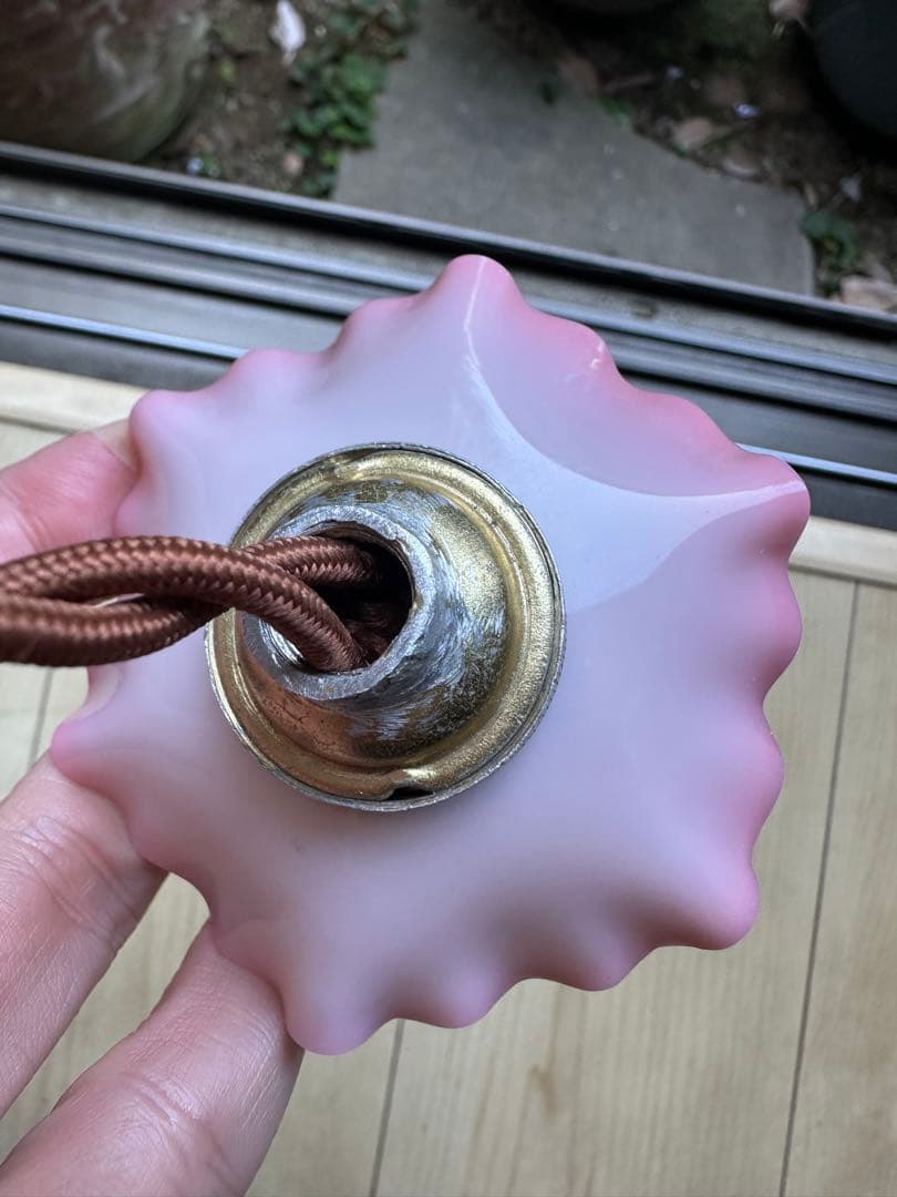 ＊リッコページになります＊ オパリンローズの小さなアトリエランプ2個＊