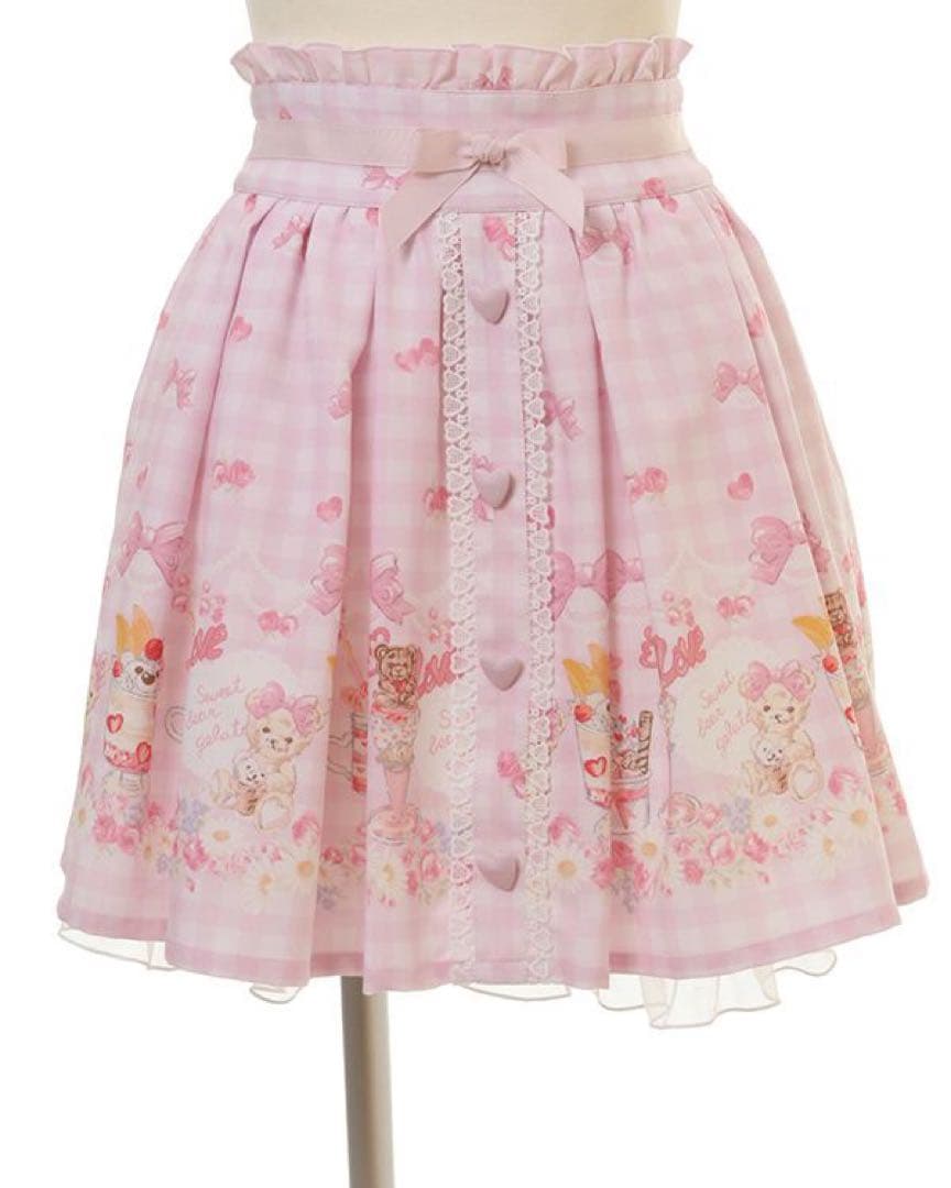 LIZLISA リズリサ SweetBearGelato スカート ピンク レア
