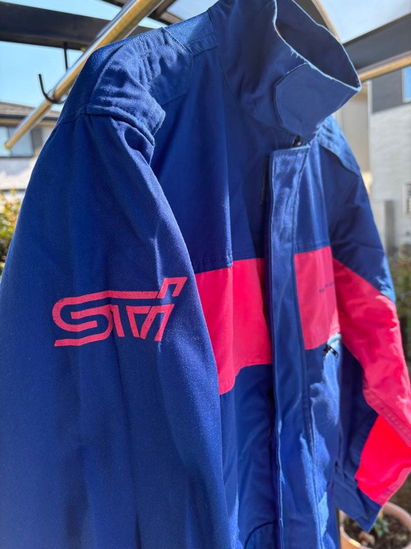 SUBARU スバル 作業着 つなぎ　ブルー&ピンク　　Lサイズ