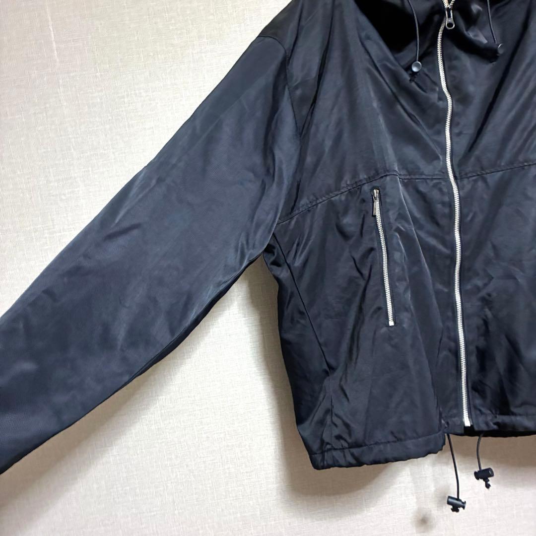 45rpm ジップアップブルゾン　裏地メッシュ　ブラック