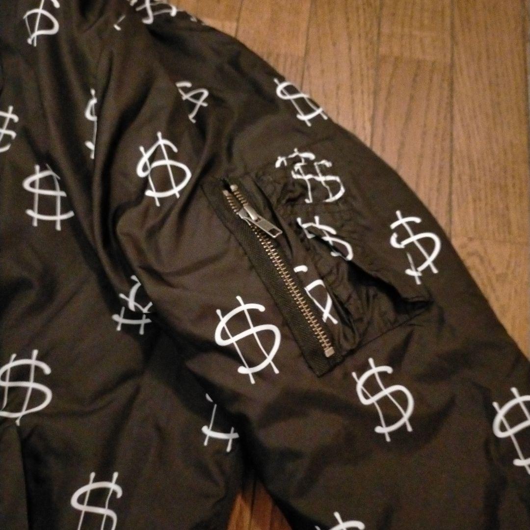 お値下げ STUSSY　総柄　リバーシブル　キルト　ブルゾン　ジャケット　M