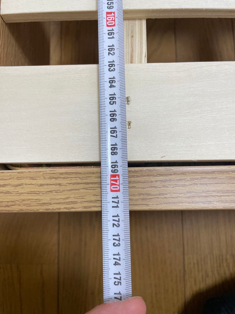 (メルパン)ニトリ　サイド収納付き　クイーンベッドフレーム