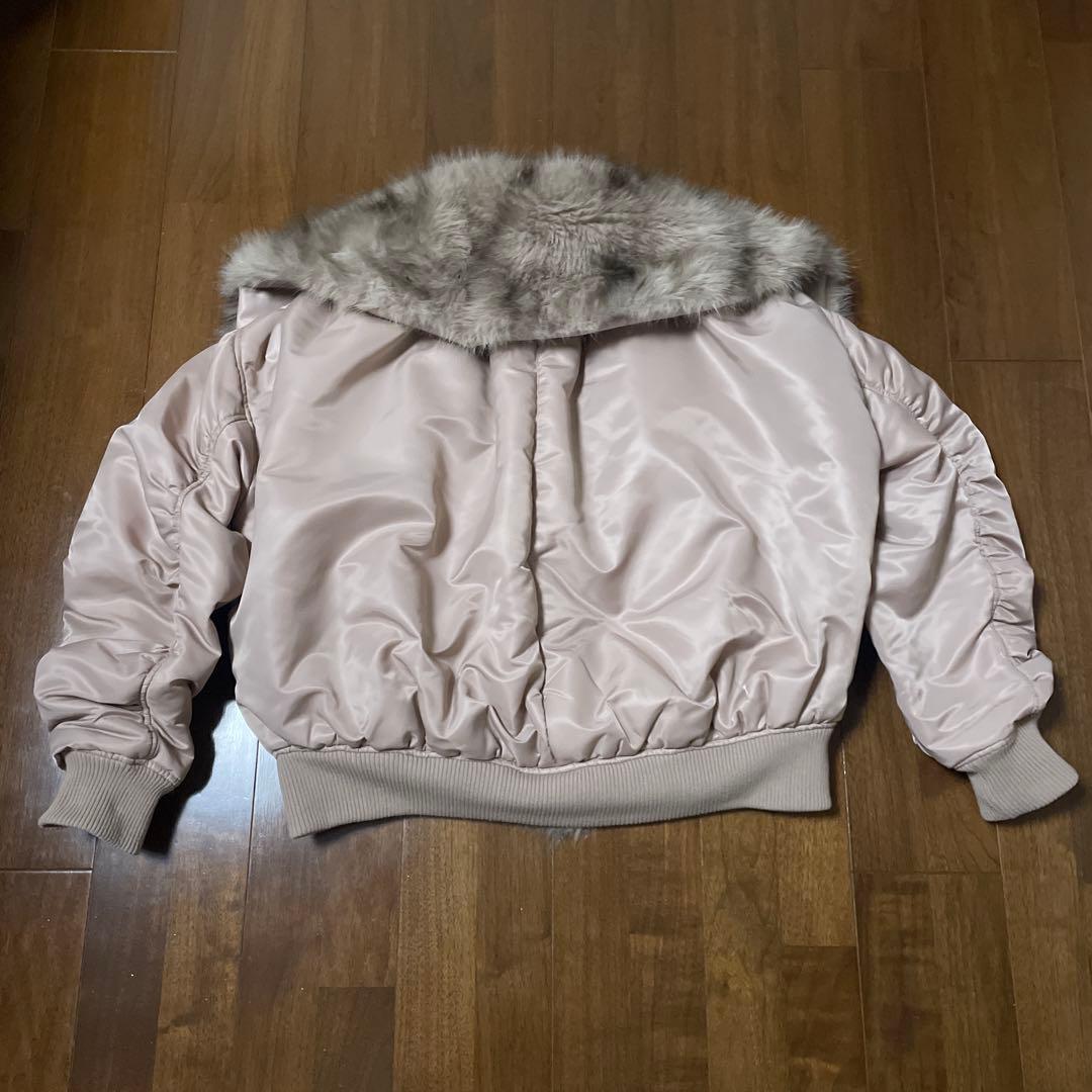 最終値下げ❗️Darich アニマルファーN2Bフライトジャケット ベージュピンク