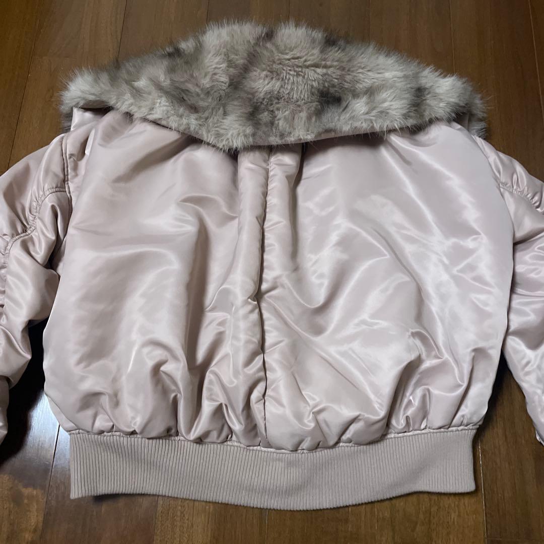 最終値下げ❗️Darich アニマルファーN2Bフライトジャケット ベージュピンク