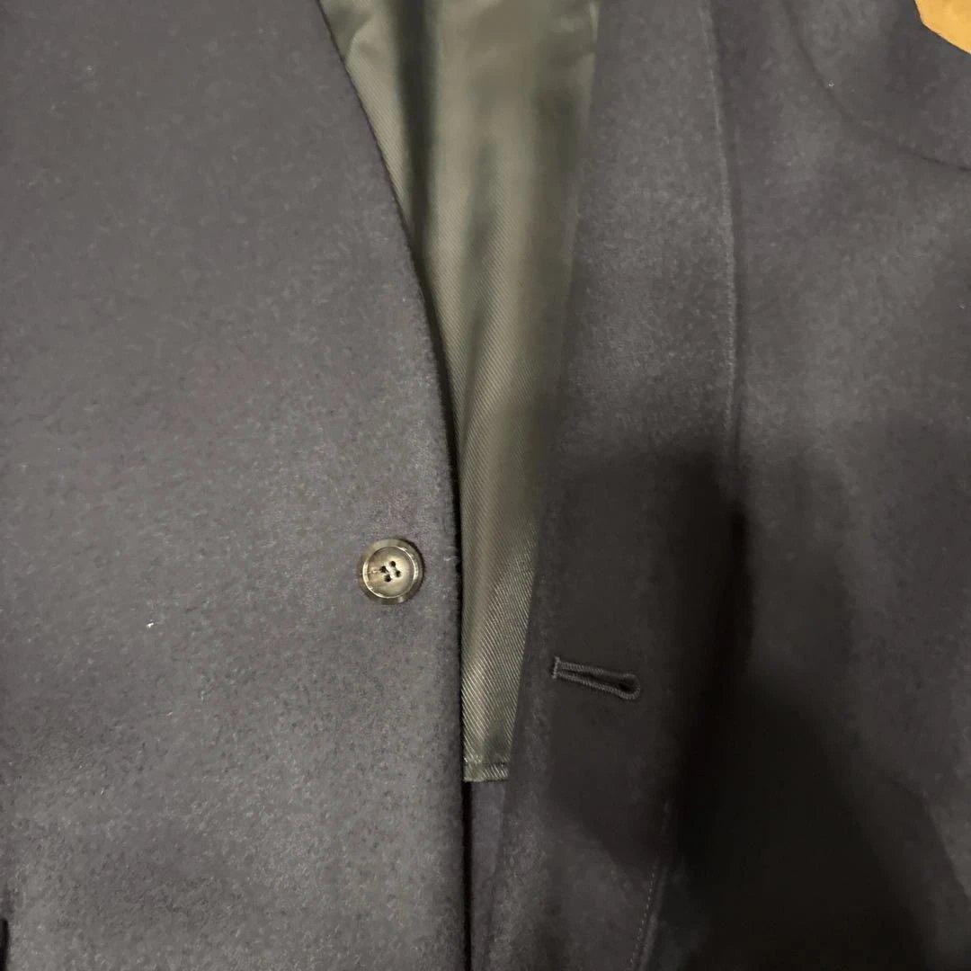 THE RERACS リラクス メルトンウール ロングジレ ネイビー 36