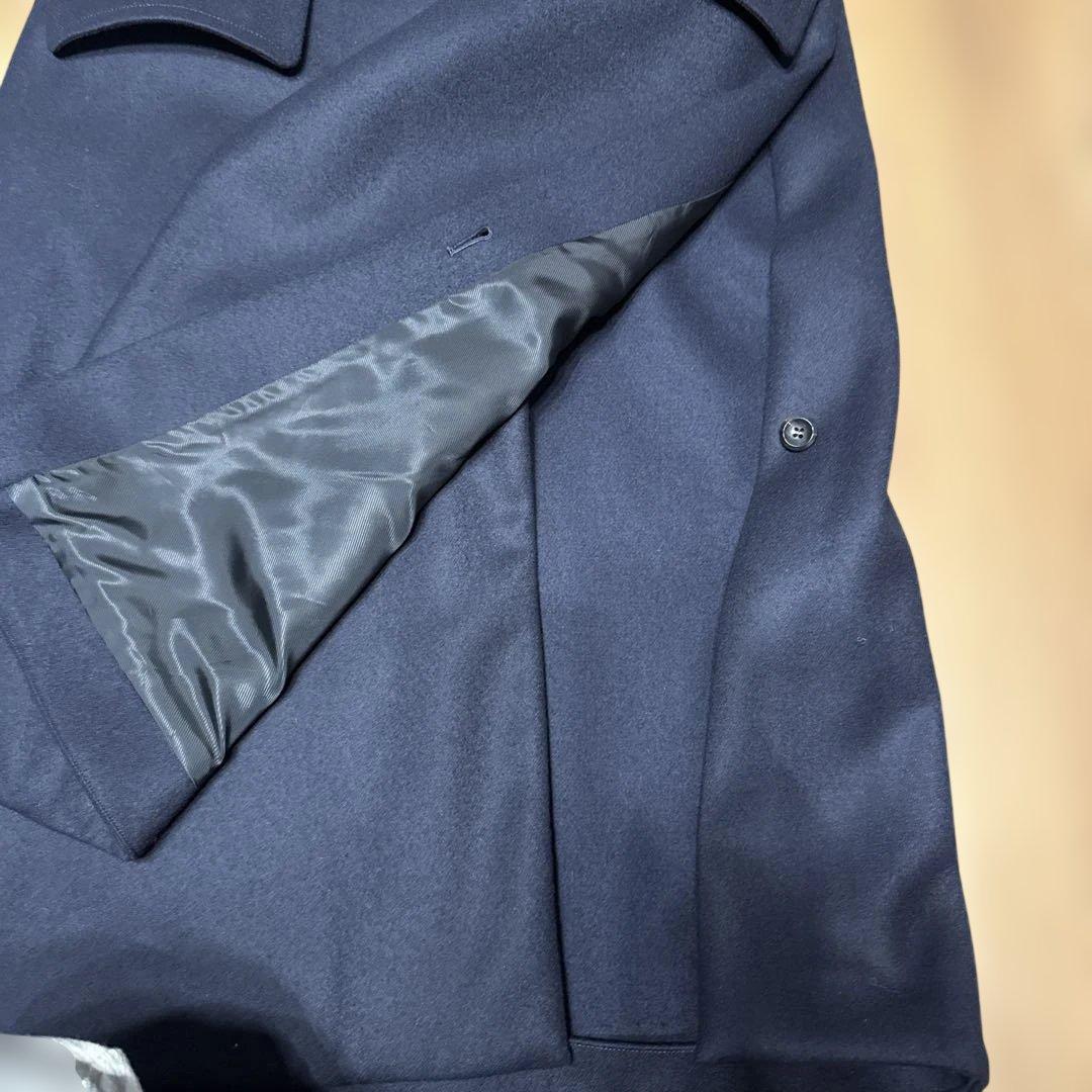 THE RERACS リラクス メルトンウール ロングジレ ネイビー 36