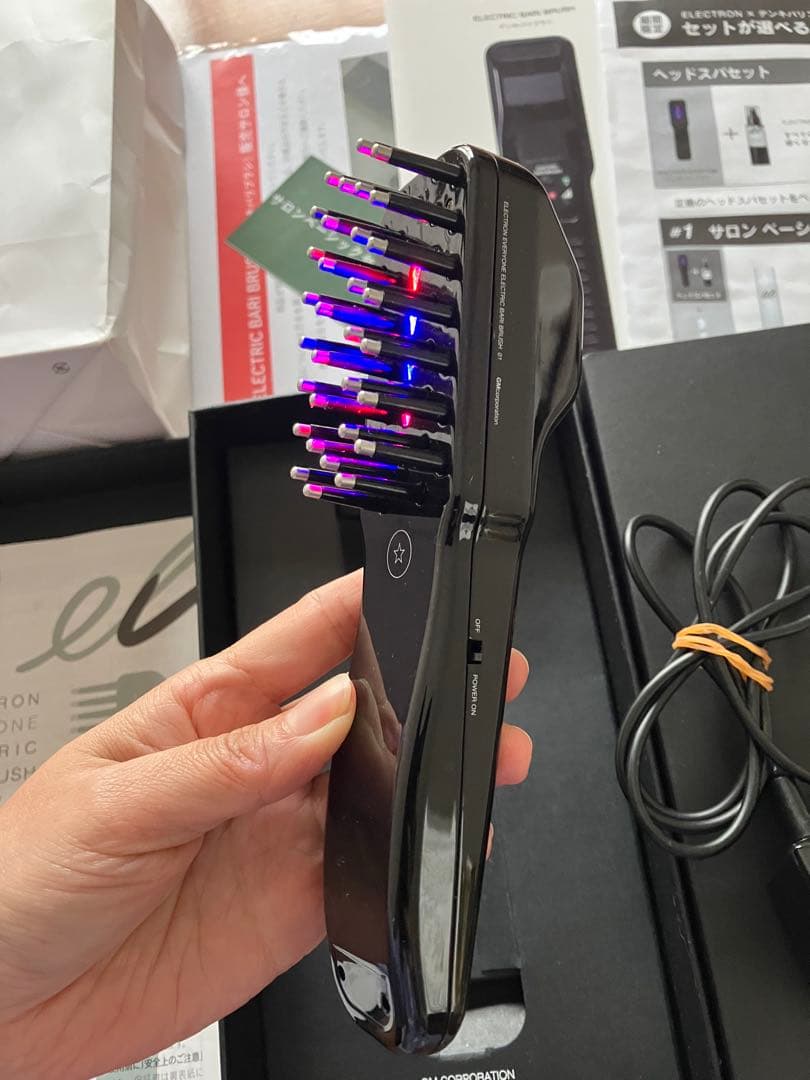 最終お値下げデンキバリブラシ美品シリアル番号あり美顔器電気バリブラシ