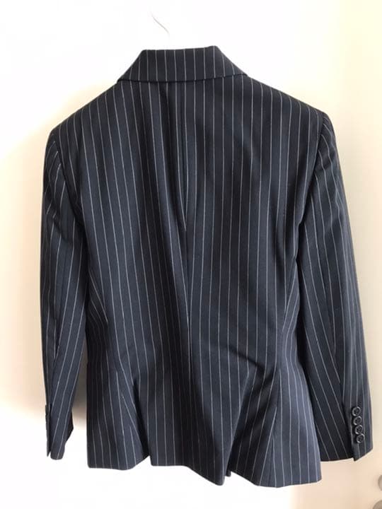 ラルフ・ローレン　黒地白ストライプ　フレア　スーツセット