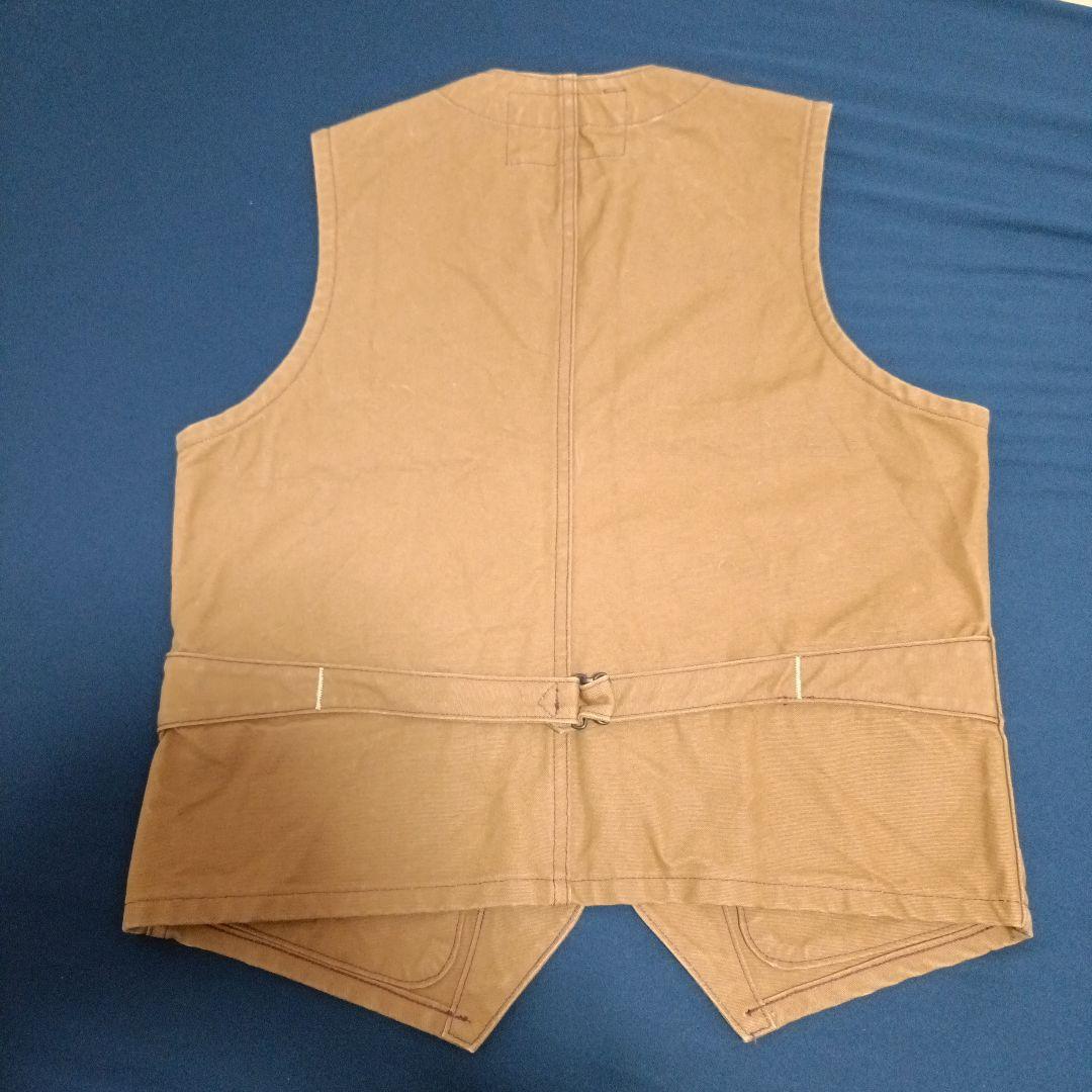 トップス SUGAR CANE SC14375 BROWN DUCK WORK VEST
