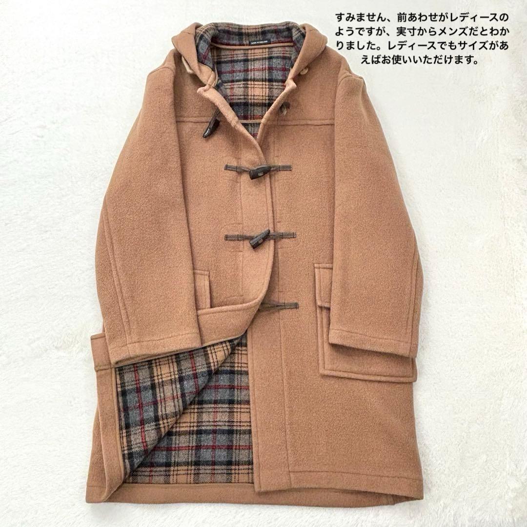 美品　バーバリーズ　ダッフルコート　メンズ　レディース　ダブルフェイス　チェック