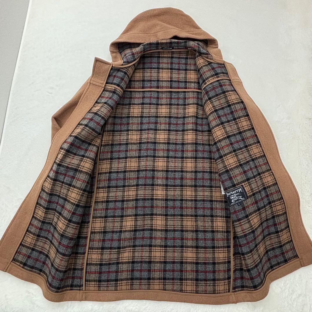 美品　バーバリーズ　ダッフルコート　メンズ　レディース　ダブルフェイス　チェック