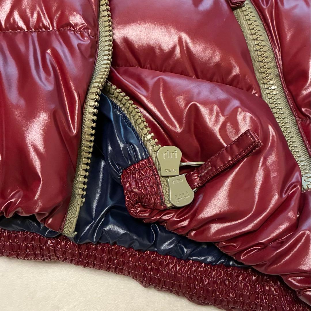 DUVETIKA デュベティカ　46 バーガンディ フード付きダウンジャケット