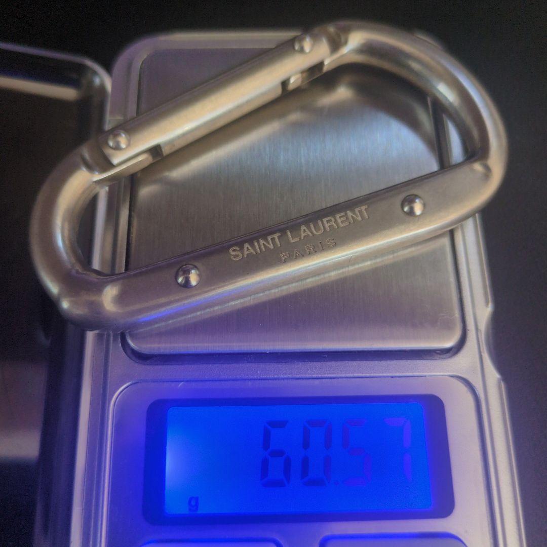 サンローラン カラビナ Saint Laurent キーリング シルバー