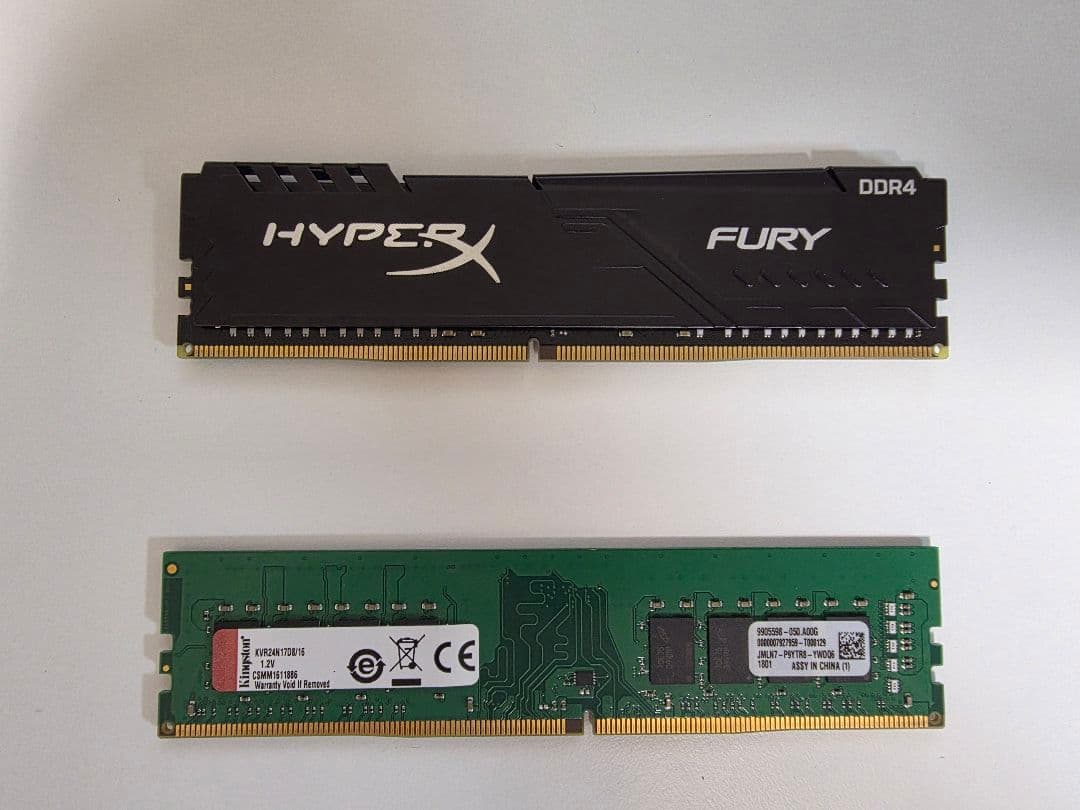 DDR4メモリー16G×2枚 合計32G